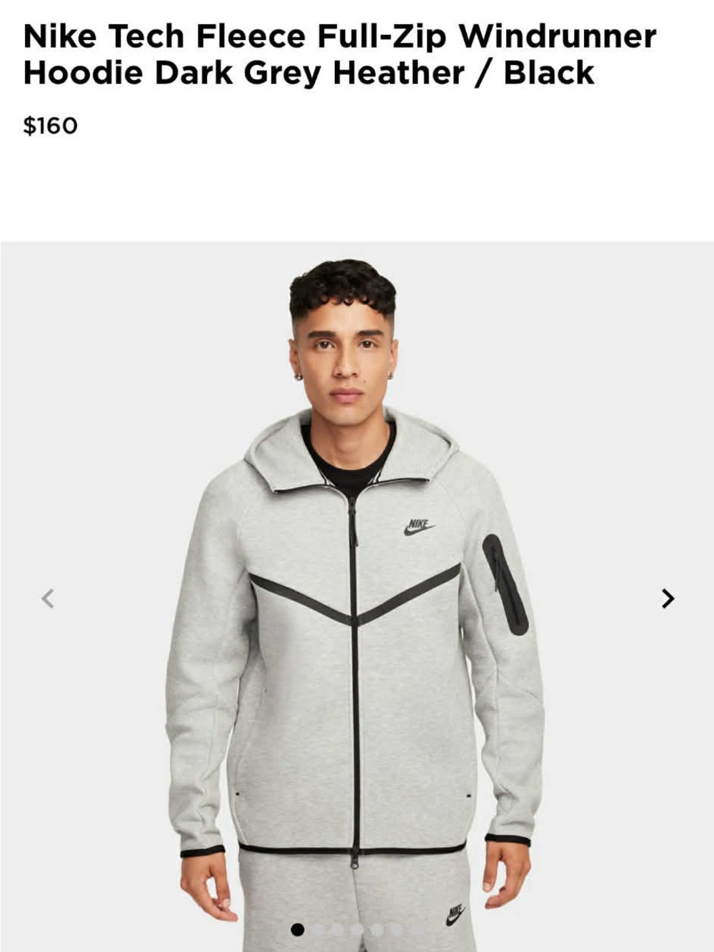 Nike Tech Fleece Full-Zip Hoodie - XL